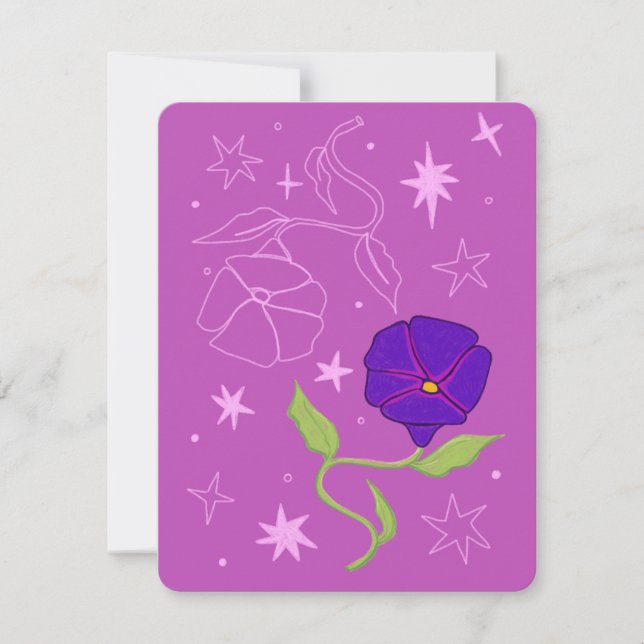 Septembre Anniversaire Carte Mois (Morning Glory) (Devant)