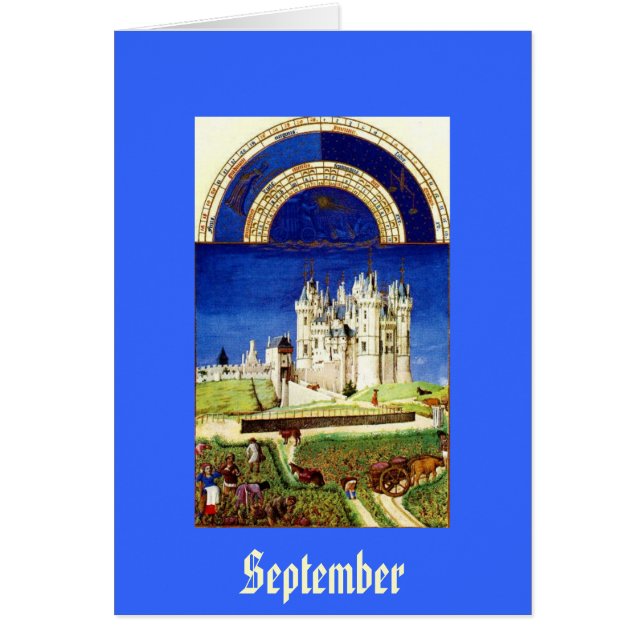 Septembre - Tres Riches Heures du Duc de Berry (Devant)