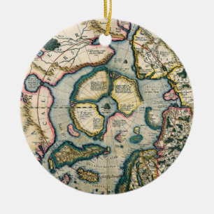 Septentrionalium terrarum descriptio, map of the A Ceramic Ornament