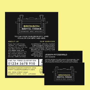 Septic Tank, Septic Company, Septic Engineer Business Card