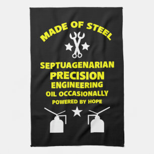Septuagenarian Birthday Kitchen Towel