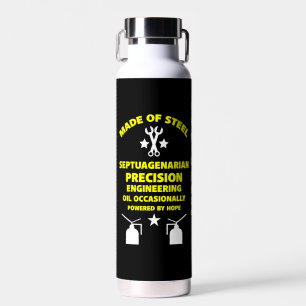 Septuagenarian Birthday Water Bottle