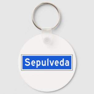 Sepulveda Boulevard, Los Angeles, CA Street Sign Keychain