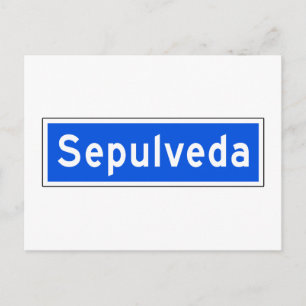 Sepulveda Boulevard, Los Angeles, CA Street Sign Postcard