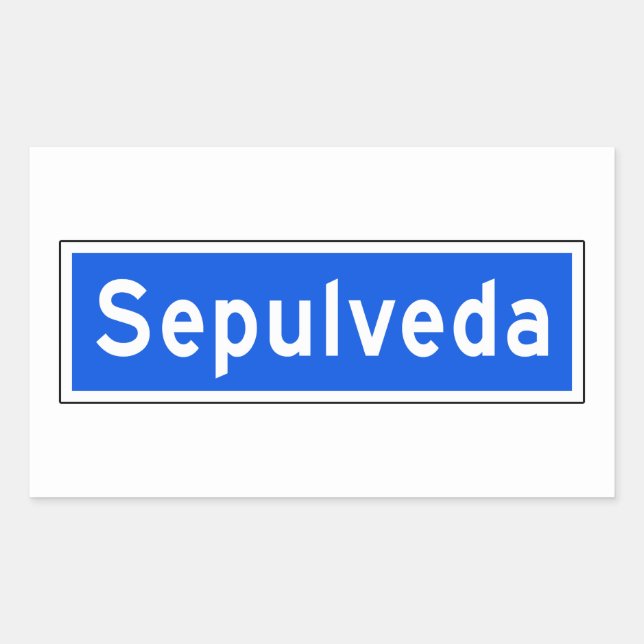 Sepulveda Boulevard, Los Angeles, CA Street Sign Sticker (Front)