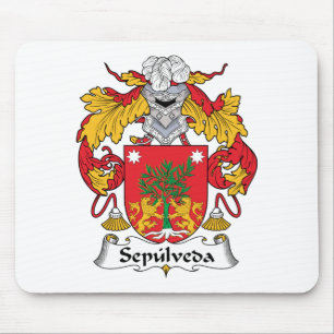 Sepulveda Family Crest Mouse Pad