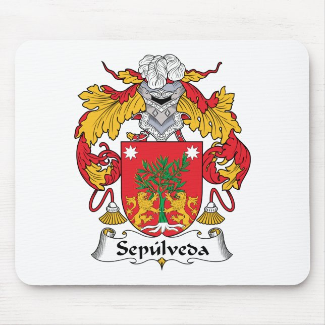 Sepulveda Family Crest Mouse Pad (Front)