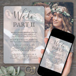 Sequel Wedding 2 Photo Overlay We Do Part II Invitation<br><div class="desc">Invite family and friends to witness you say "I do" again with an elegant modern 2 photo text overlay sequel wedding invitation. All wording is simple to personalize including quote that reads "we do part II." Customize it for any type of marriage celebration, such as a vow renewal ceremony, 1st...</div>