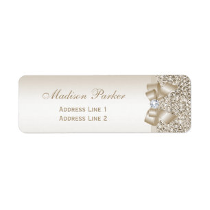 Séquences de Champagne Bow Ribbon Diamant