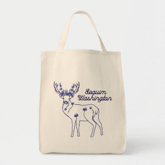 Sequim Lavender Elk Tote Bag