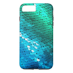 Sequin Blue Green Teal Glitter Glitz Ombre Mermaid Case-Mate iPhone Case