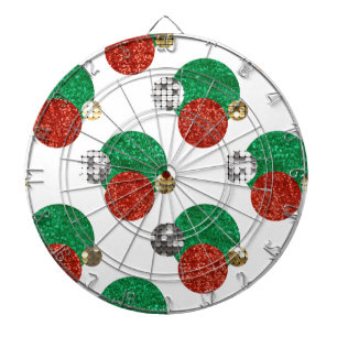 sequin christmas dots dartboard