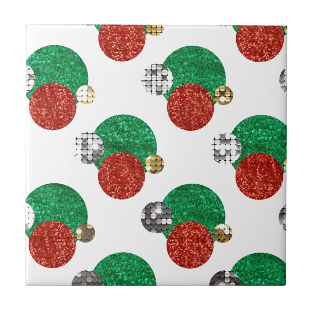 sequin christmas dots tile (Front)