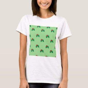sequin christmas Holly T-Shirt
