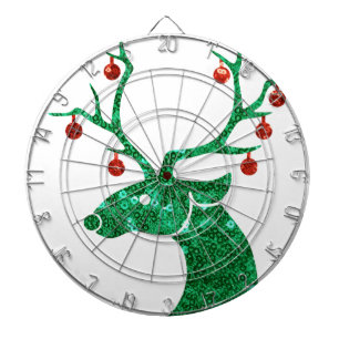 sequin christmas reindeer dartboard