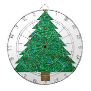 sequin christmas tree dartboard