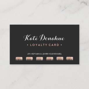 Sequin Comb Hair Stylist 6 Punch Customer Loyalty
