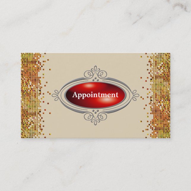 Sequin Elegant Appointment  Template Card (Front)