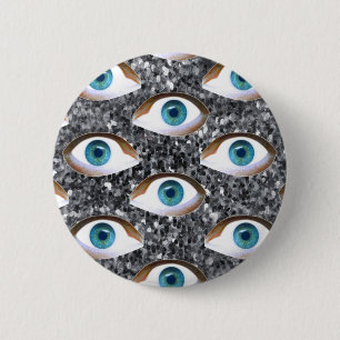 sequin eyes 2 inch round button