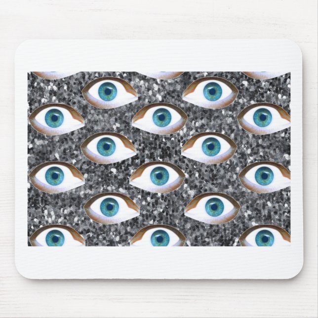 sequin eyes mouse pad (Front)
