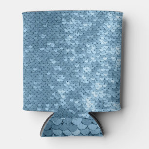 Sequin Fabric: Sky Blue Shimmer. Can Cooler