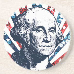 sequin george washington coaster