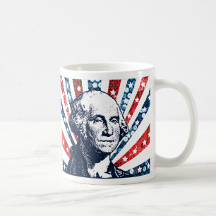sequin george washington coffee mug