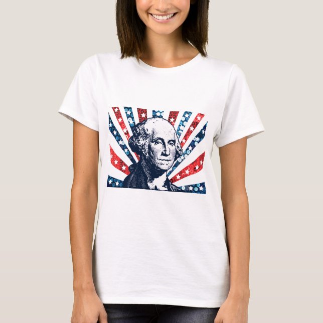 sequin george washington T-Shirt (Front)