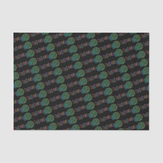 Sequin Glow Knitting Tissue Paper (Front)