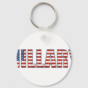sequin hillary keychain