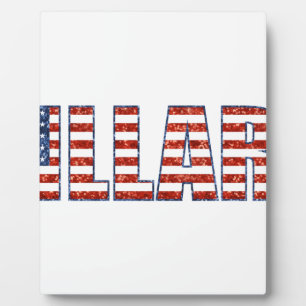 sequin hillary plaque