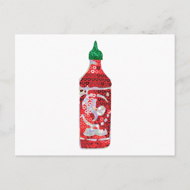 sequin hot sauce postcard (Front)