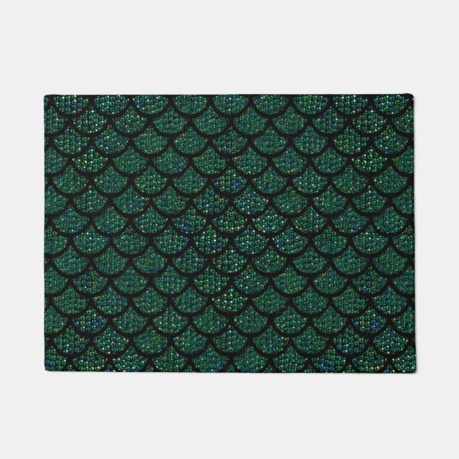 sequin mermaid door mat doormat (Front)