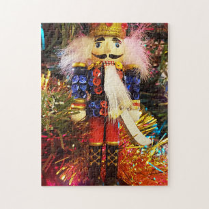 Sequin Nutcracker soldier christmas ornament Jigsaw Puzzle