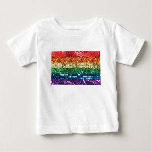 sequin pride flag baby T-Shirt