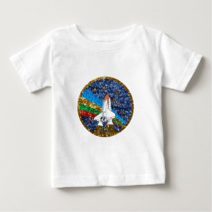 sequin space ship baby T-Shirt
