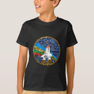 sequin space ship T-Shirt