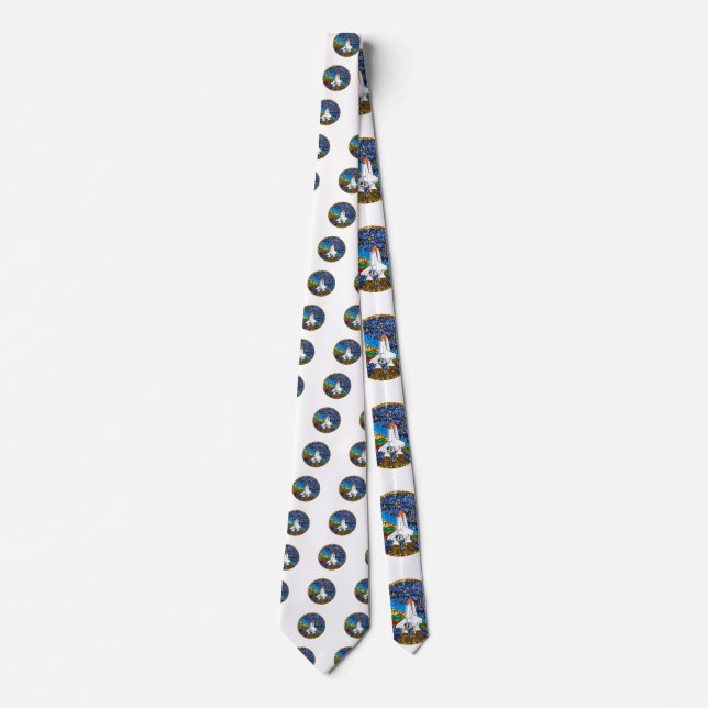 sequin space ship tie (Front)