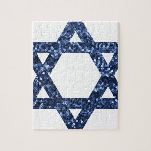 sequin star of david jigsaw puzzle