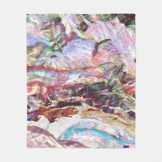 Sequins Haze Fleece Blanket (Front)