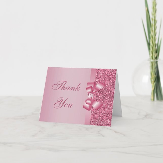 Séquins imprimés rose Bow & Merci diamant (Devant)