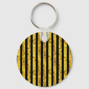 Sequins pattern, beads, rhinestones, 3D fashion. Keychain