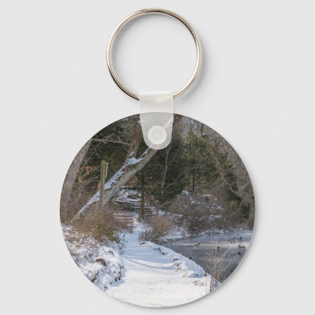 Sequiota Winter Walk Keychain (Front)