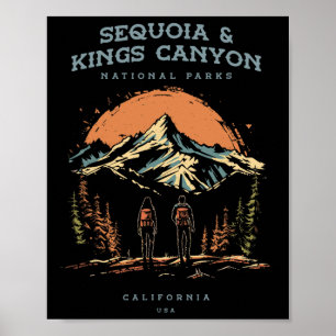 Sequoia And Kings Canyon National Parks Backpackin Poster
