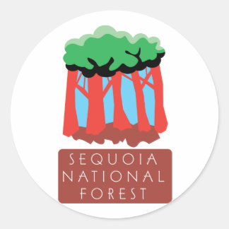 Sequoia National Forest Classic Round Sticker