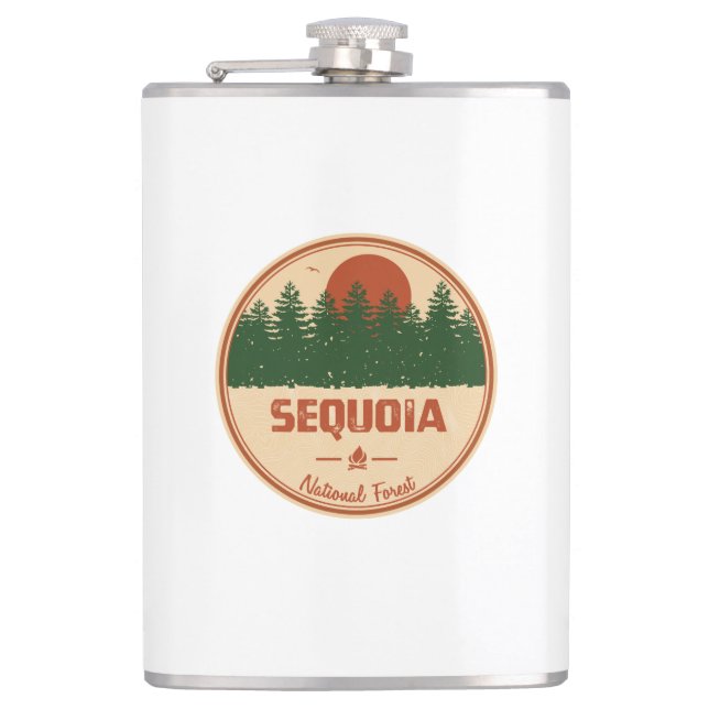Sequoia National Forest Hip Flask (Front)