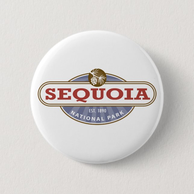 Sequoia National Park 2 Inch Round Button (Front)
