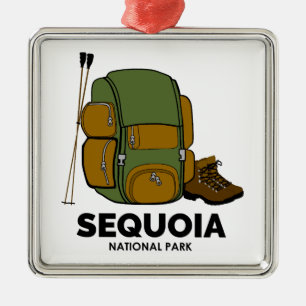 Sequoia National Park Backpack Metal Ornament