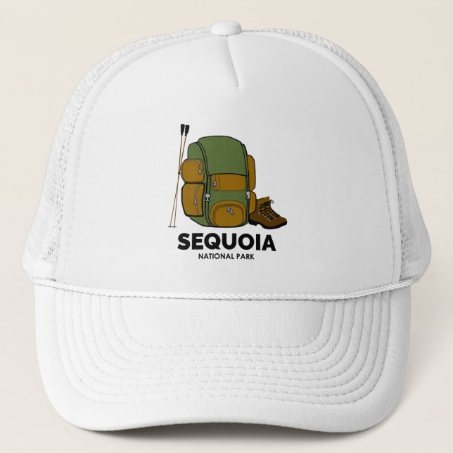 Sequoia National Park Backpack Trucker Hat (Front)