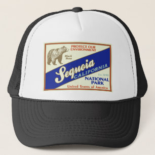 Sequoia National Park (Black Bear) Trucker Hat